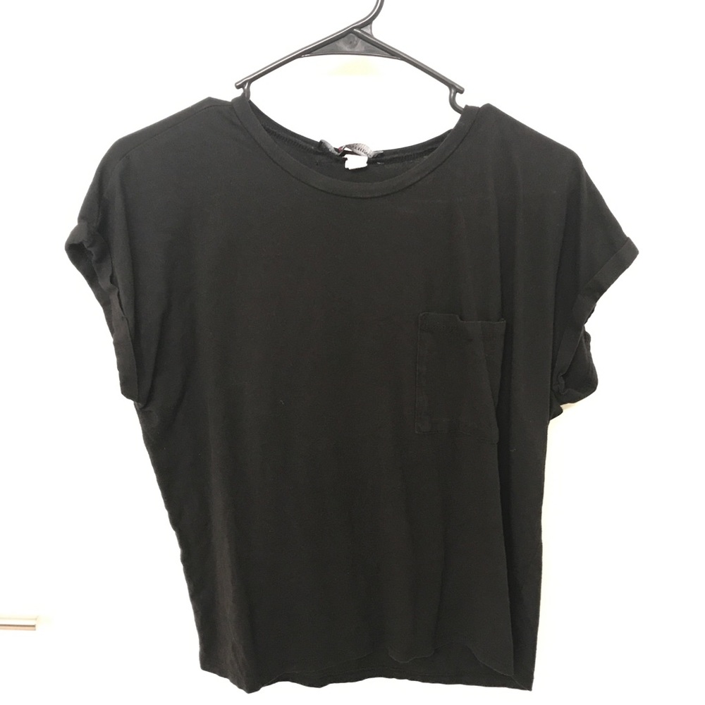Simple black tee